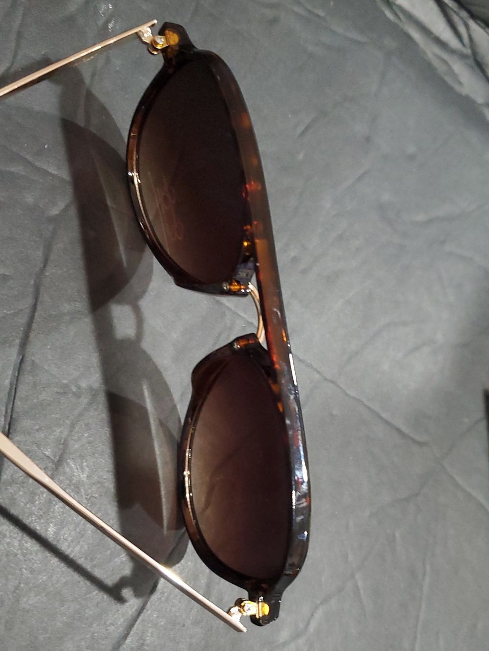 Jessica Simpson j6382 brown tortoiseshell aviator flat brow style sunglasses new - Picture 12 of 12
